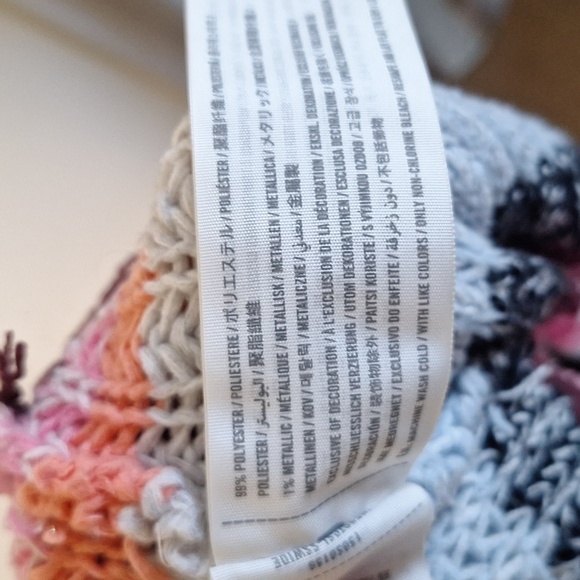 Abercrombie & Fitch Women's Striped Sweater - Pink, Orange, Blue Size XL - Picture 5 of 7